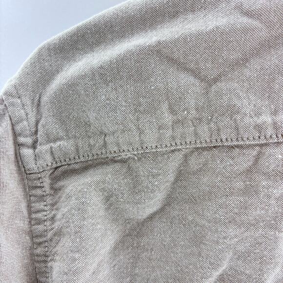 H&M Boys Size 6 Medium Tan Beige Button Down Collared Shirt - Picture 9 of 9